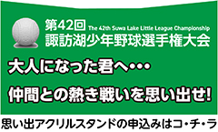 諏訪の甲子園！ 諏訪湖少年野球選手権大会