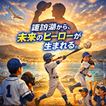 諏訪湖が見守る挑戦の舞台。2026年度 第44回諏訪湖少年少女野球選手権大会の試合結果ならびに、参加チームや各支部等のご案内をしております。「諏訪の甲子園」を舞台にチームの仲間たちと繰り広げる、子ども達の熱い戦いを順次ご紹介していきます。
